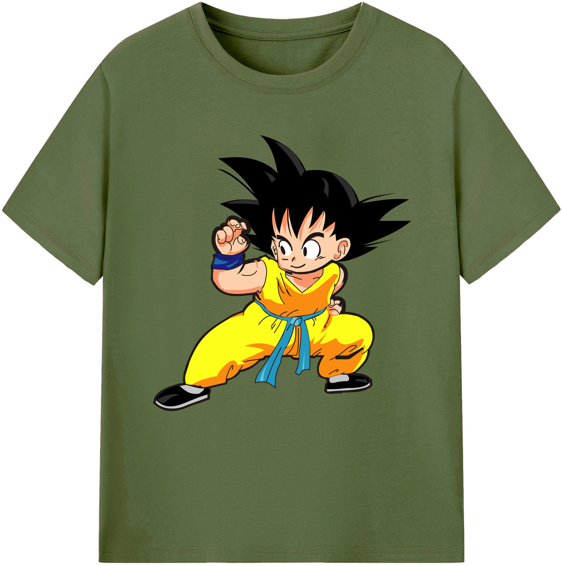 （画像用） ドラゴンボール 孫悟空（そん ごくう）Son Goku カカロット DRAGON BALL Kakarotto 綿100％半袖Tシャツ（フロントプリント）